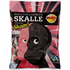 BUBS , Hallon Lakridsskalle skum 90 gram